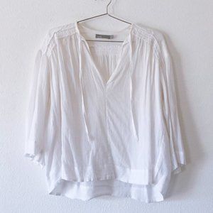 Vince White Gauze Top - S